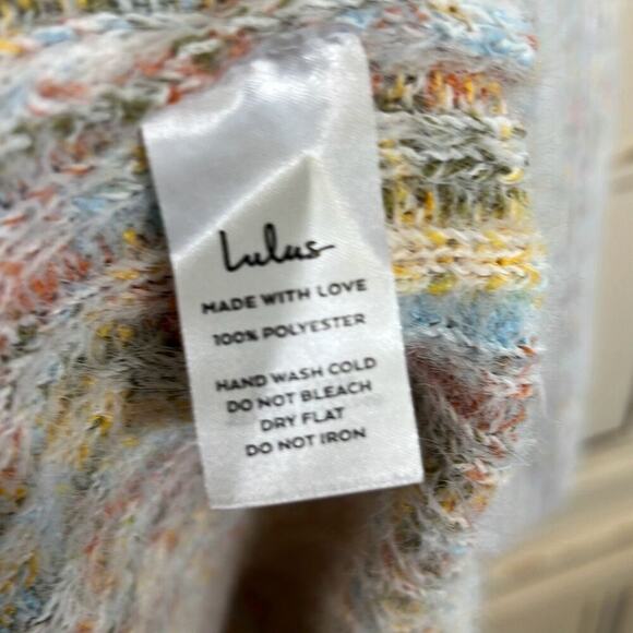 NWT Lulu’s size small Sweet Whispers eyelash turtleneck sweater dress - Picture 5 of 5